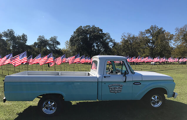Truck with Flags